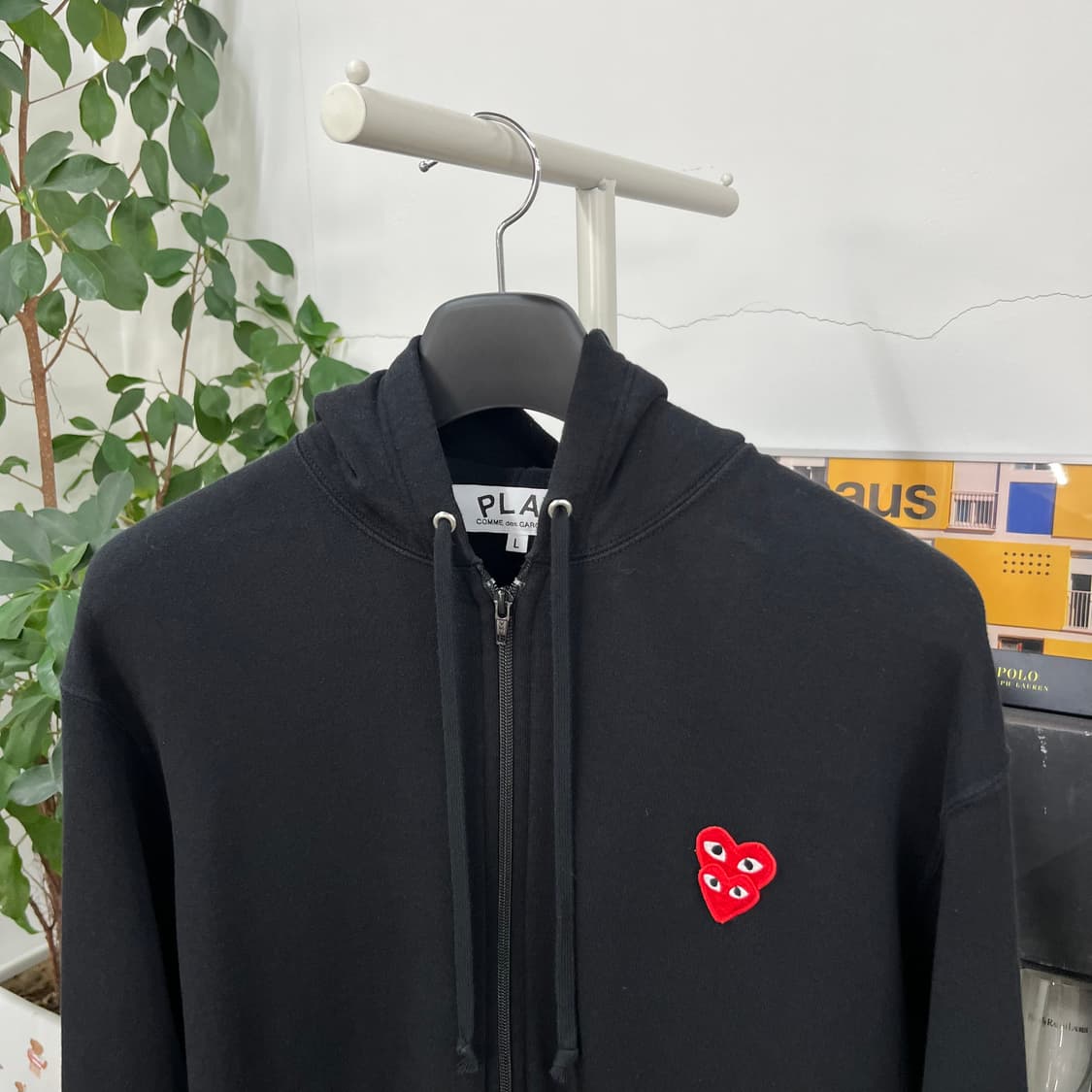 꼼데가르송 후드집업 L  상품이미지2