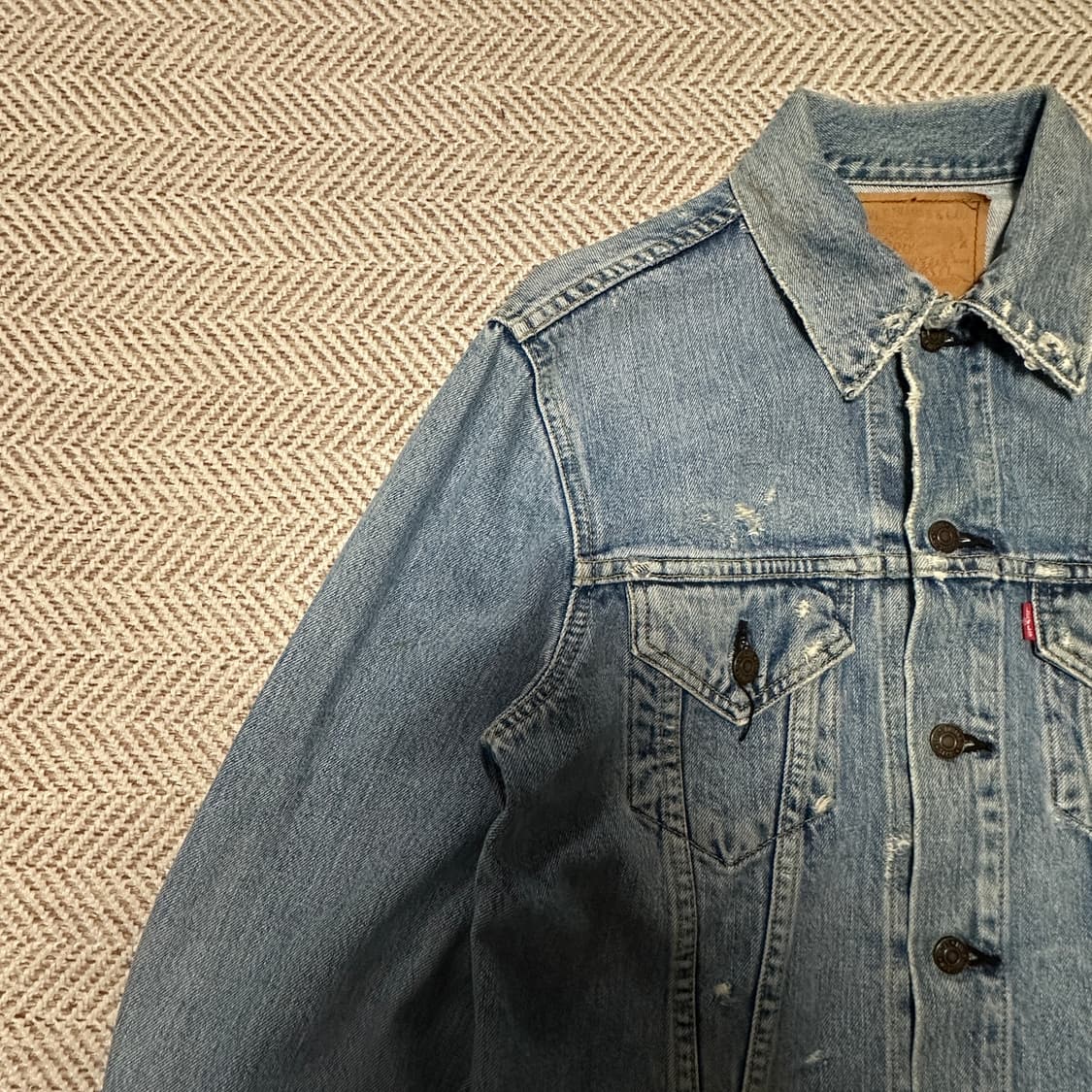 LEVI'S 557 japan made BIG E denim jacket 상품이미지3