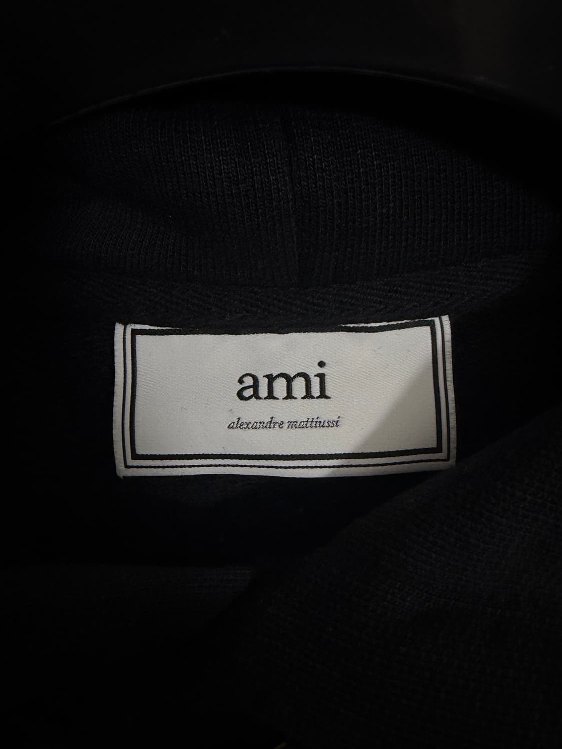 아미 정품 빅하트 후드 블랙 상품이미지5