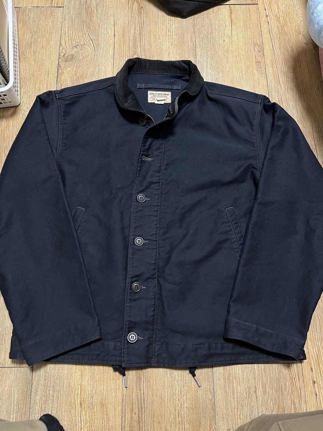 택포79) RRL 더블알엘 정글클로스 덱자켓 L 네이비 상품이미지2