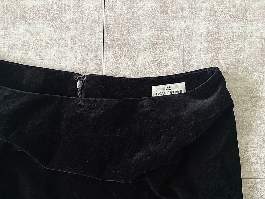 courrèges) velvet skirt 상품이미지2