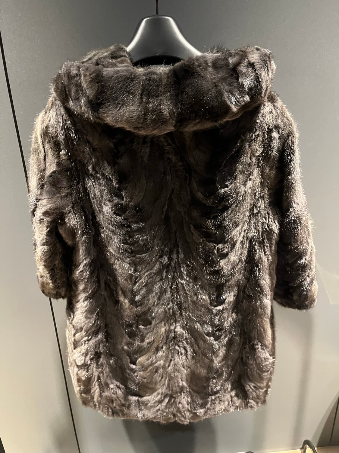 GEORGE ALLENSKY 밍크 후드 코트 상품이미지2