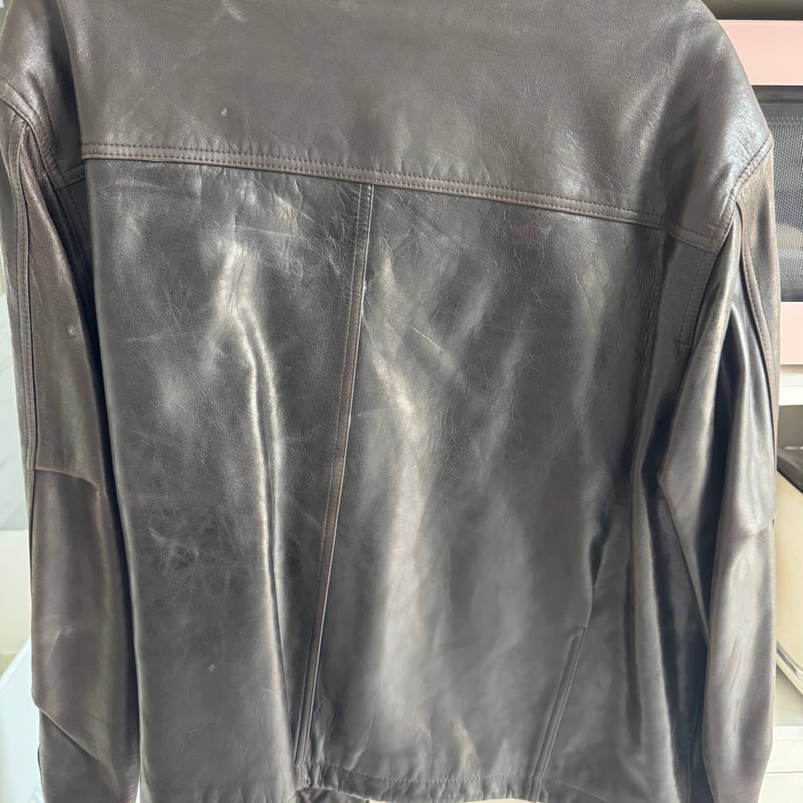 디애퍼처 유니섹스 가죽 블루종(양가죽) 상품이미지4