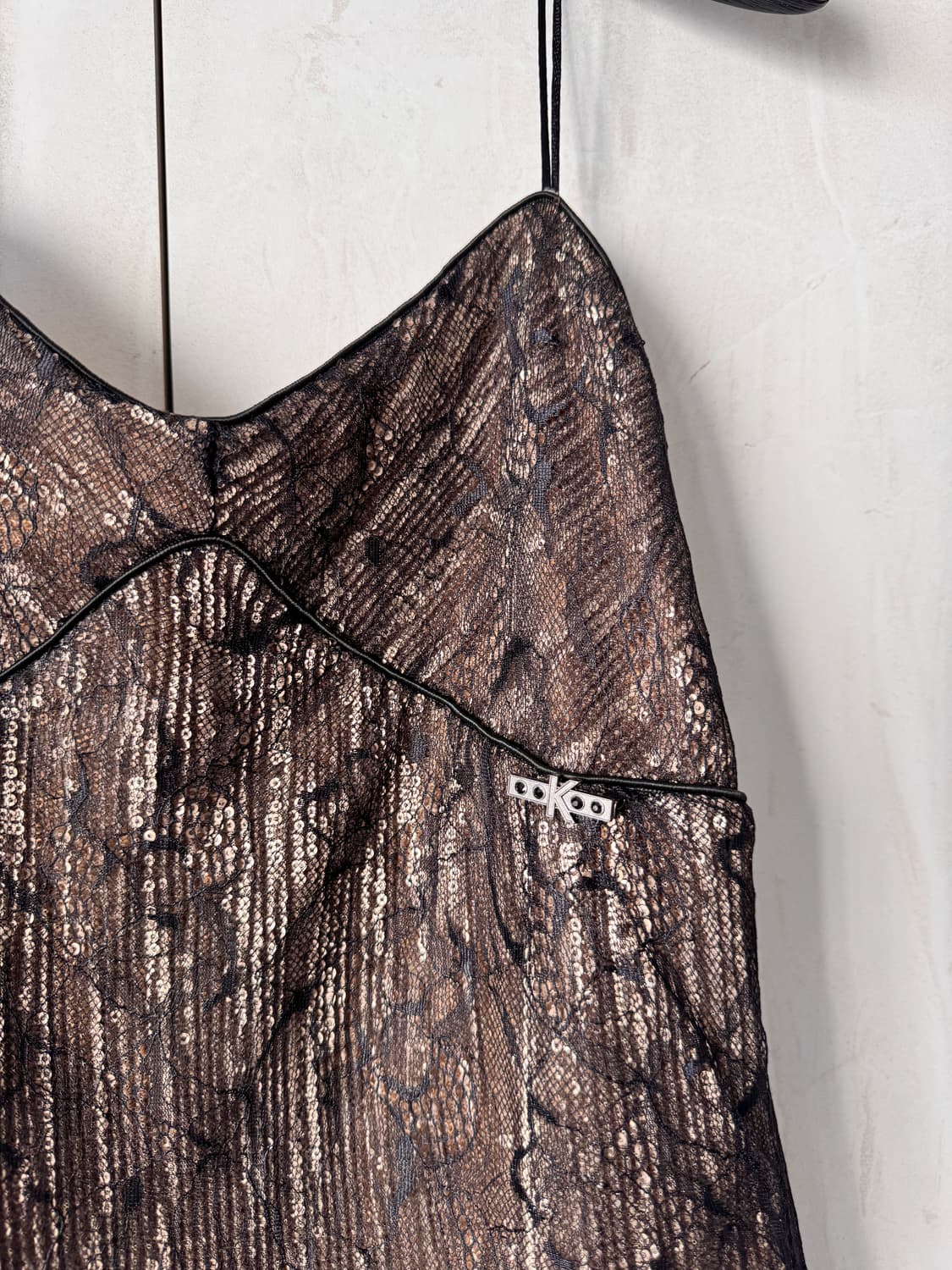 텍있는새상품 이태리 브랜드 Koralline 끈나시 원피스 XS(44,5 상품이미지8