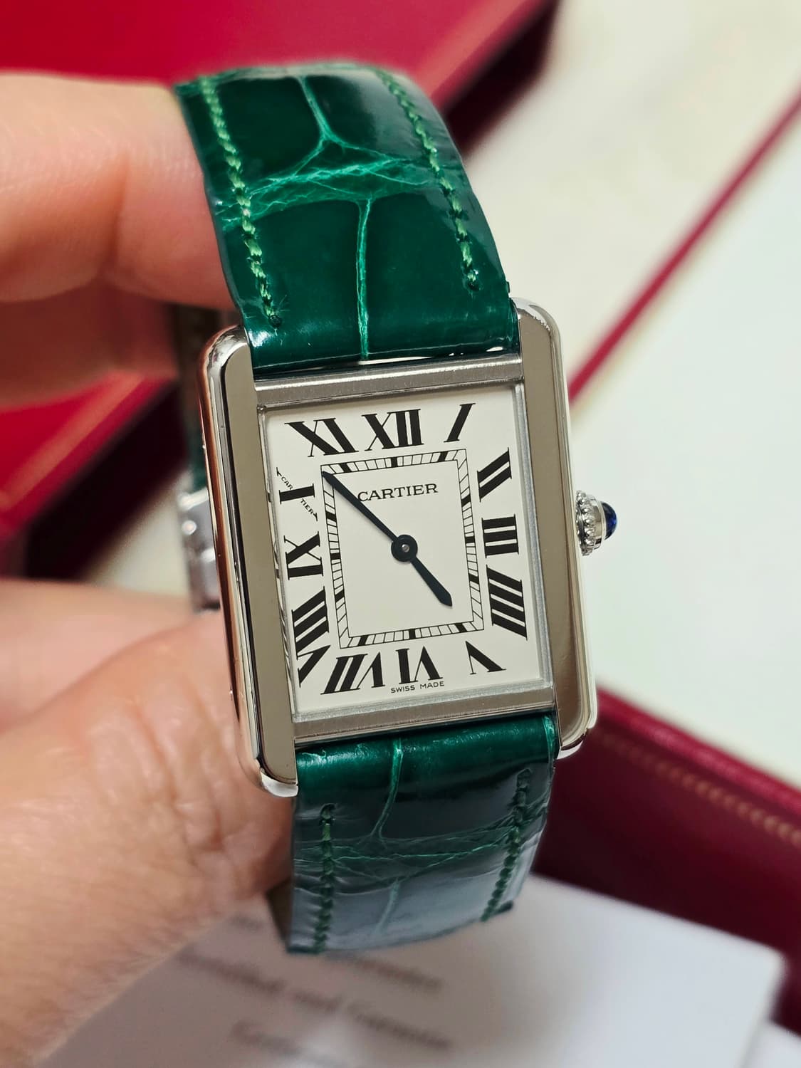 까르띠에 탱크솔로 스틸 스몰 시계 정품 상품이미지1