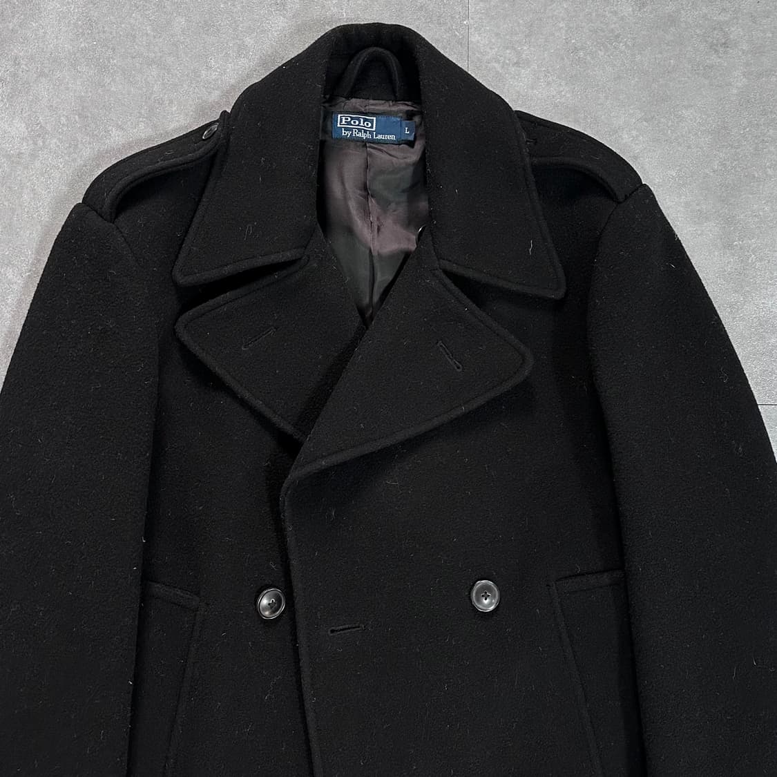 폴로 랄프로렌 블랙 피코트 (va.80) 상품이미지3