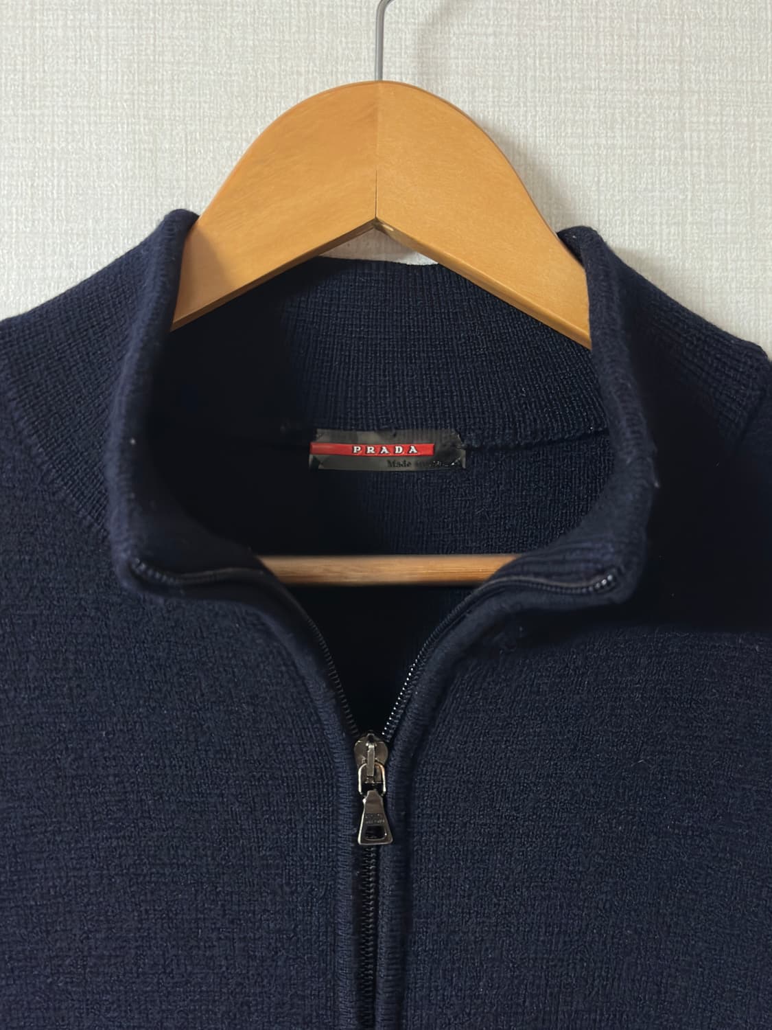 90‘s prada knit zip up jacket 상품이미지2