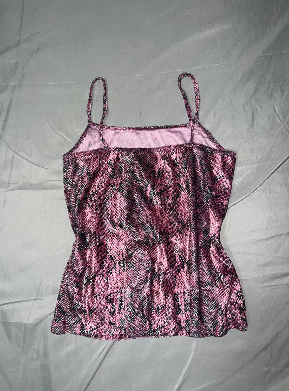 ✨vintage python pink sleeveless 파이톤 y2k✨ 상품이미지3