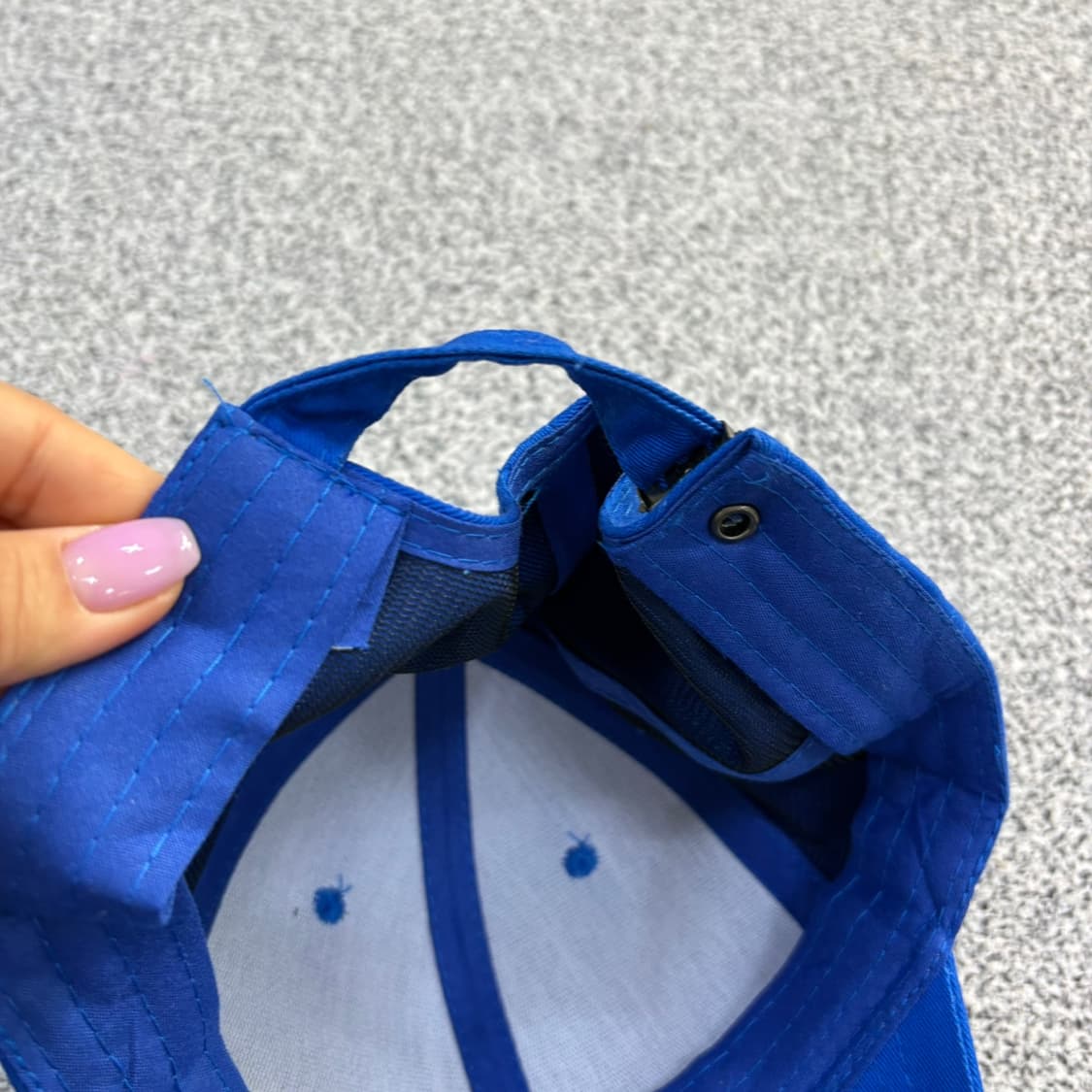 F 빈티지 블루 베이직 무지 볼캡 모자 0504J 상품이미지6