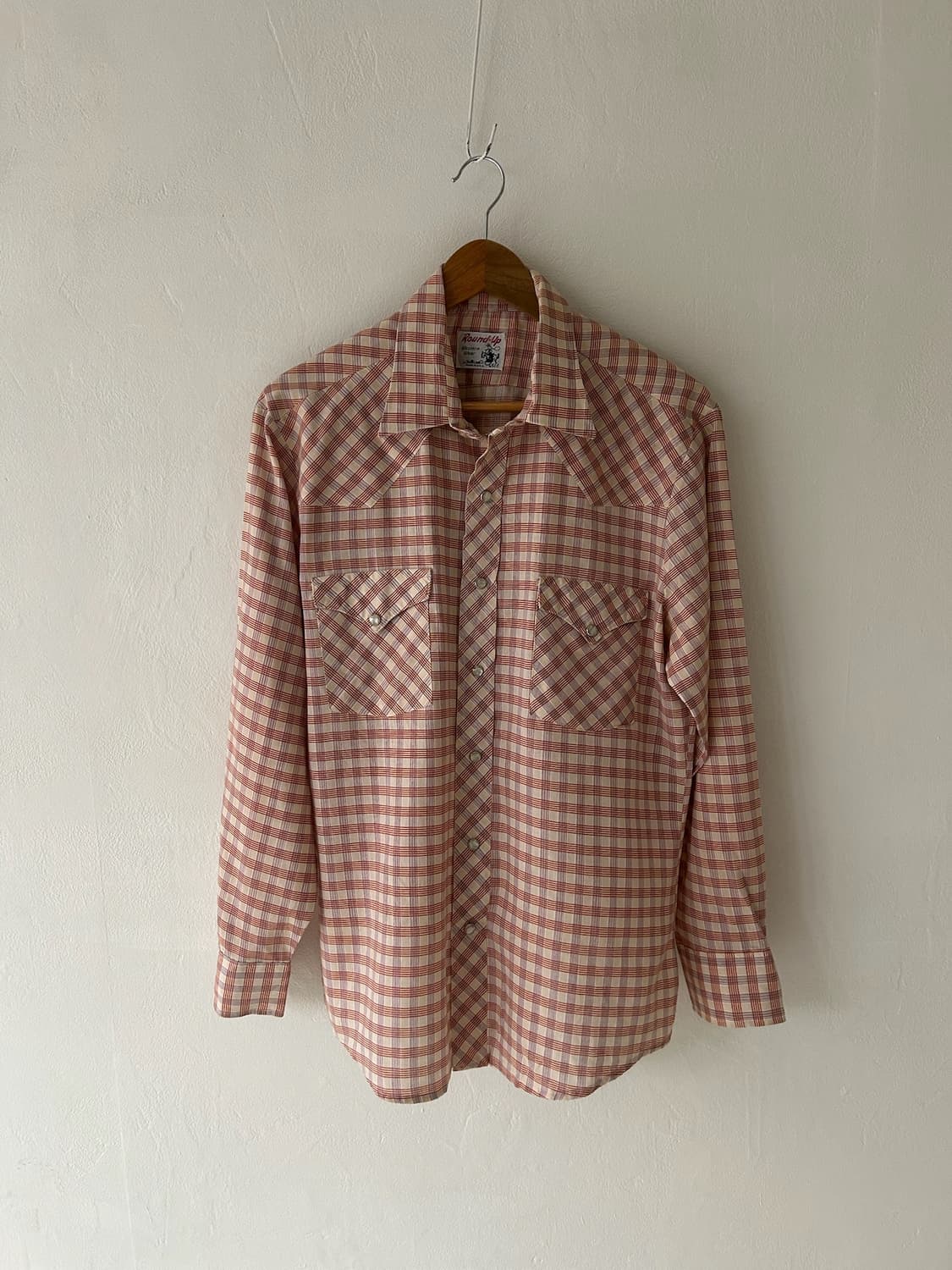 80s vtg USA Round-up  Western Wear shirt 상품이미지1
