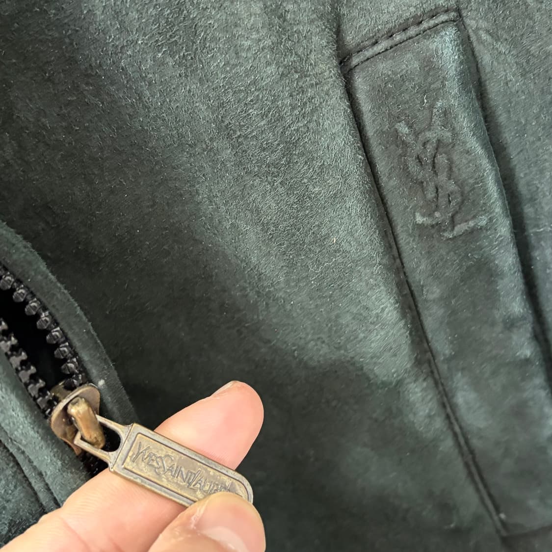 입생로랑 양털 양가죽 스웨이드 무스탕 자켓 상품이미지7