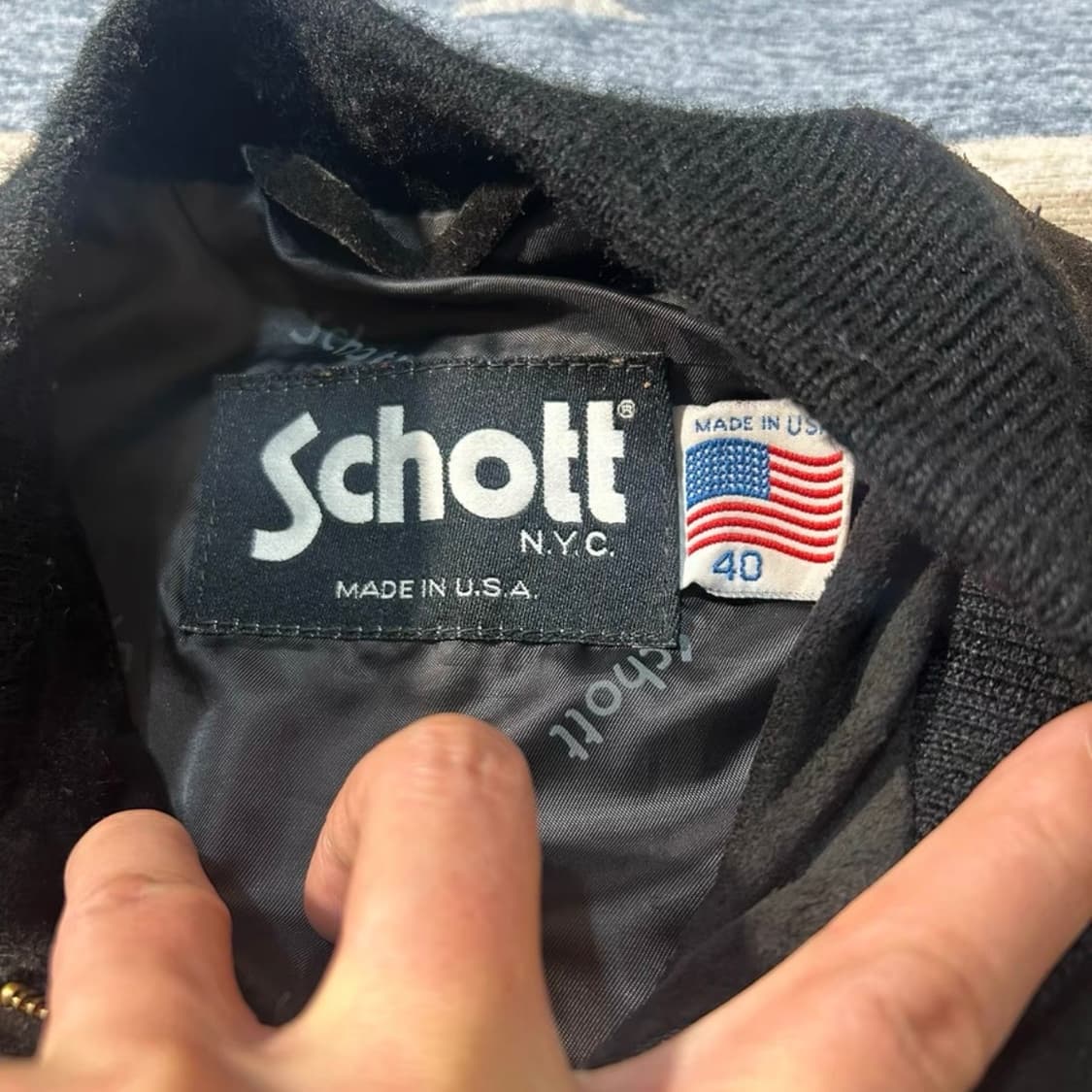 Shott 80s USA 빈티지 스웨이드 MA-1 자켓 상품이미지2