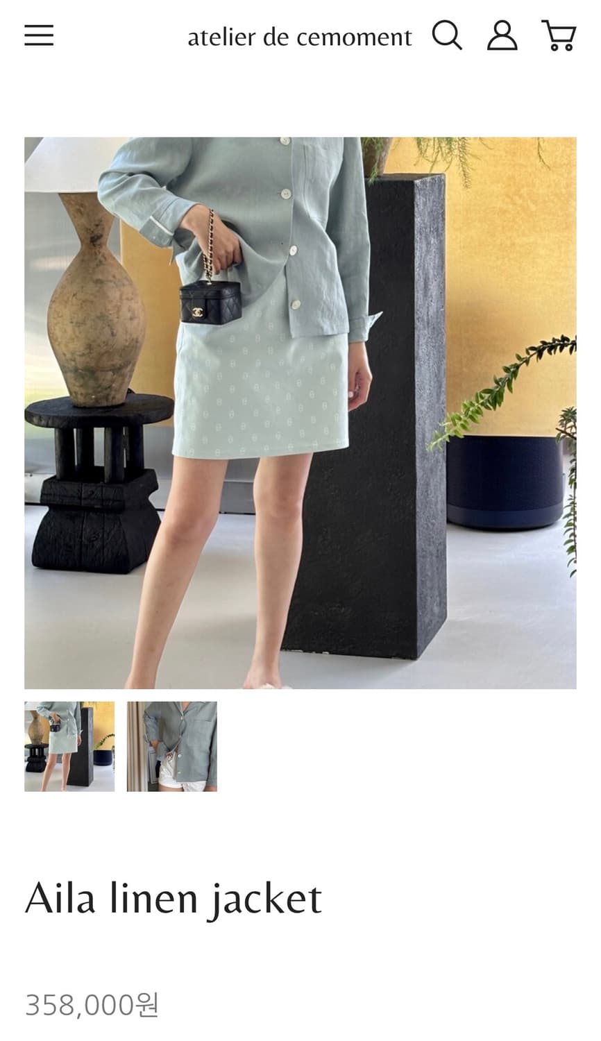 쎄모먼 Aila 린넨 자켓  상품이미지4