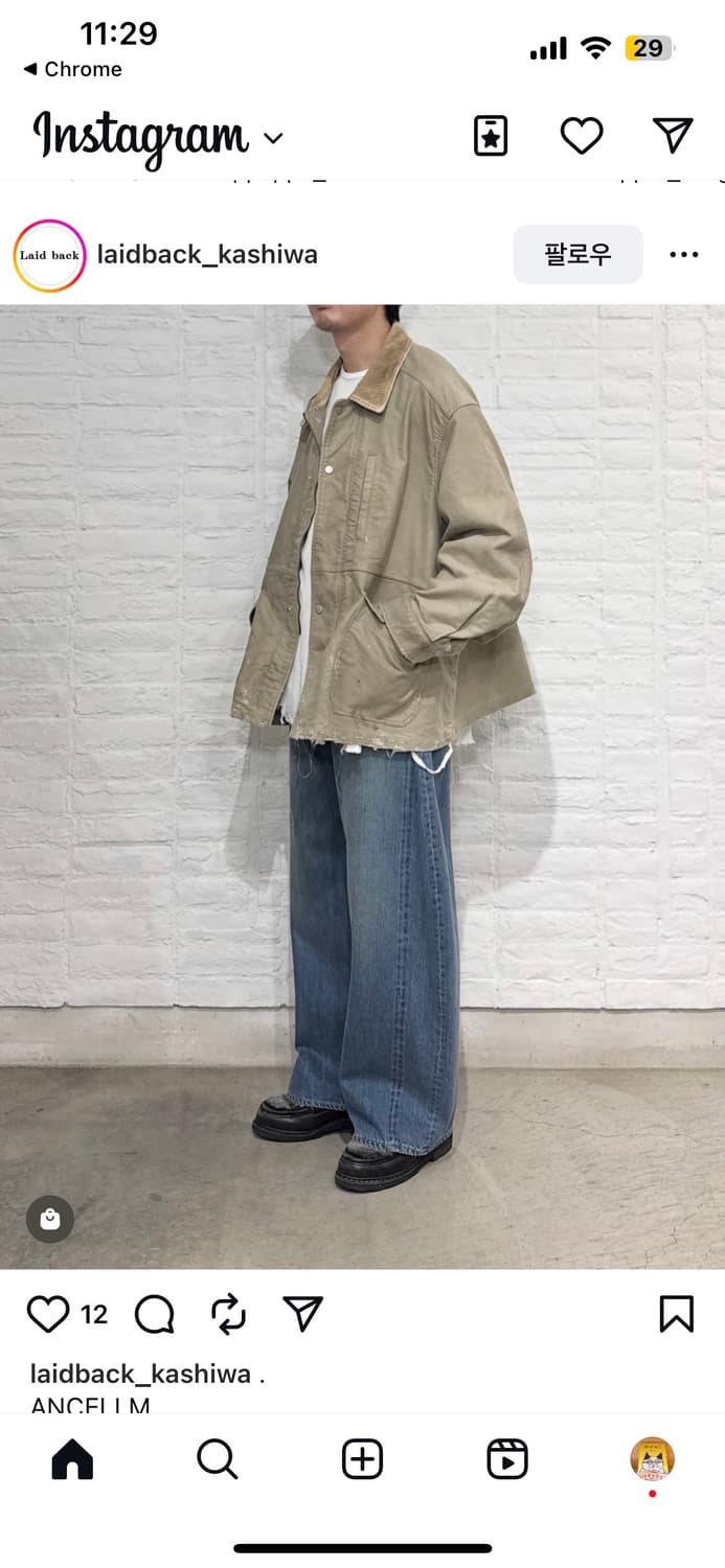 안셀름 몰스킨 워크자켓 25fw (신품급) 상품이미지6