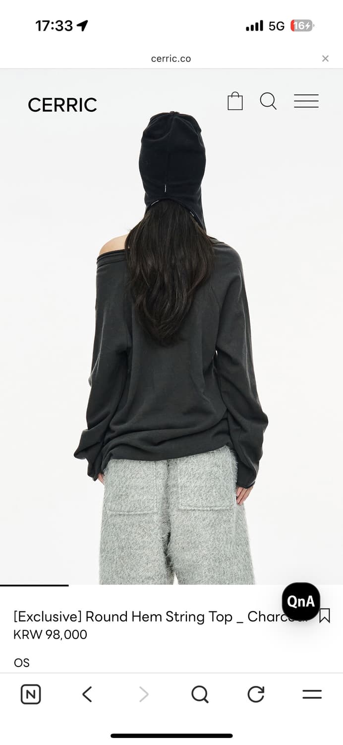 [Exclusive] Round Hem String Top  상품이미지3