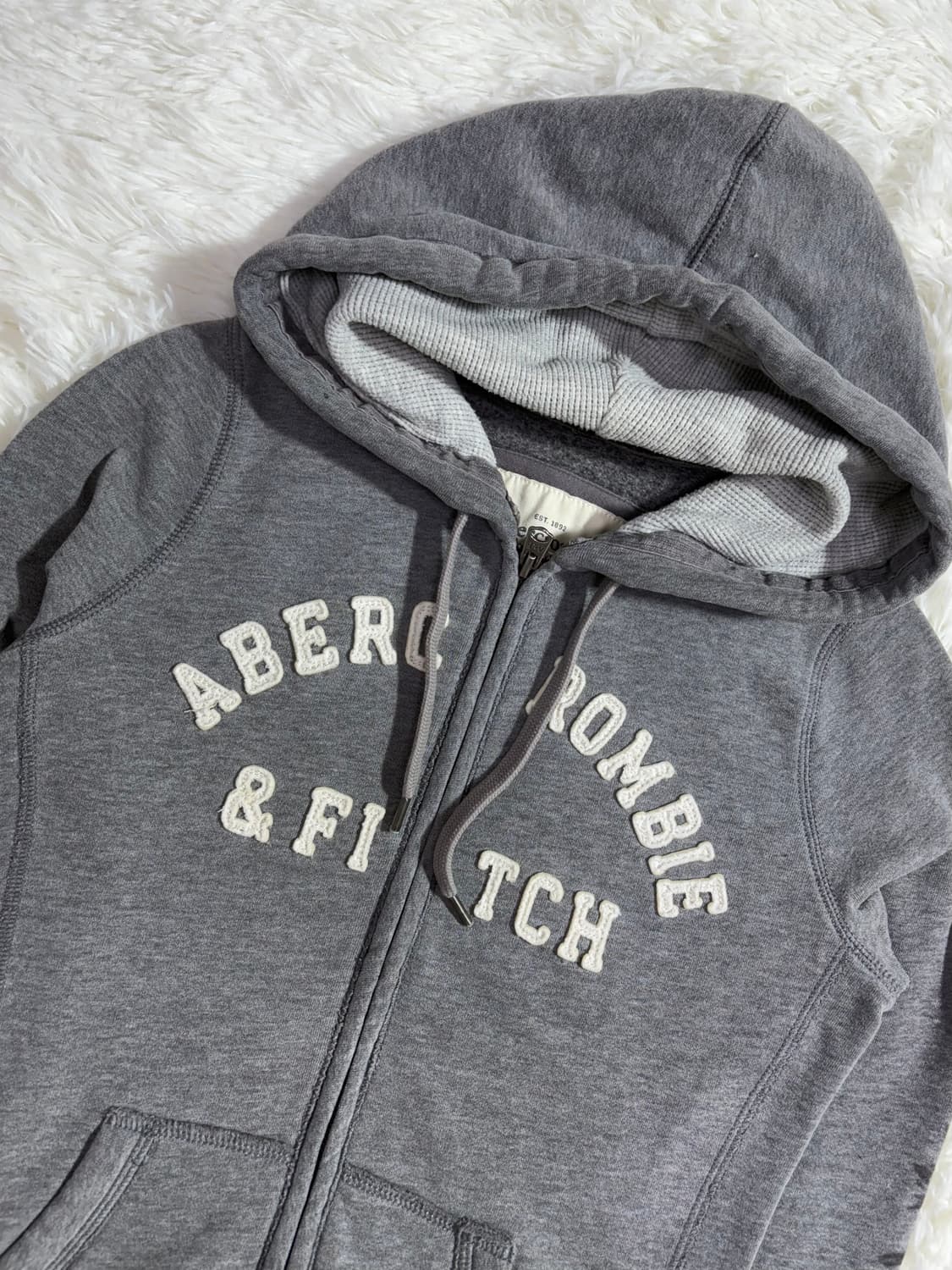 아베크롬비 그레이 딱붙핏 후드집업  상품이미지5
