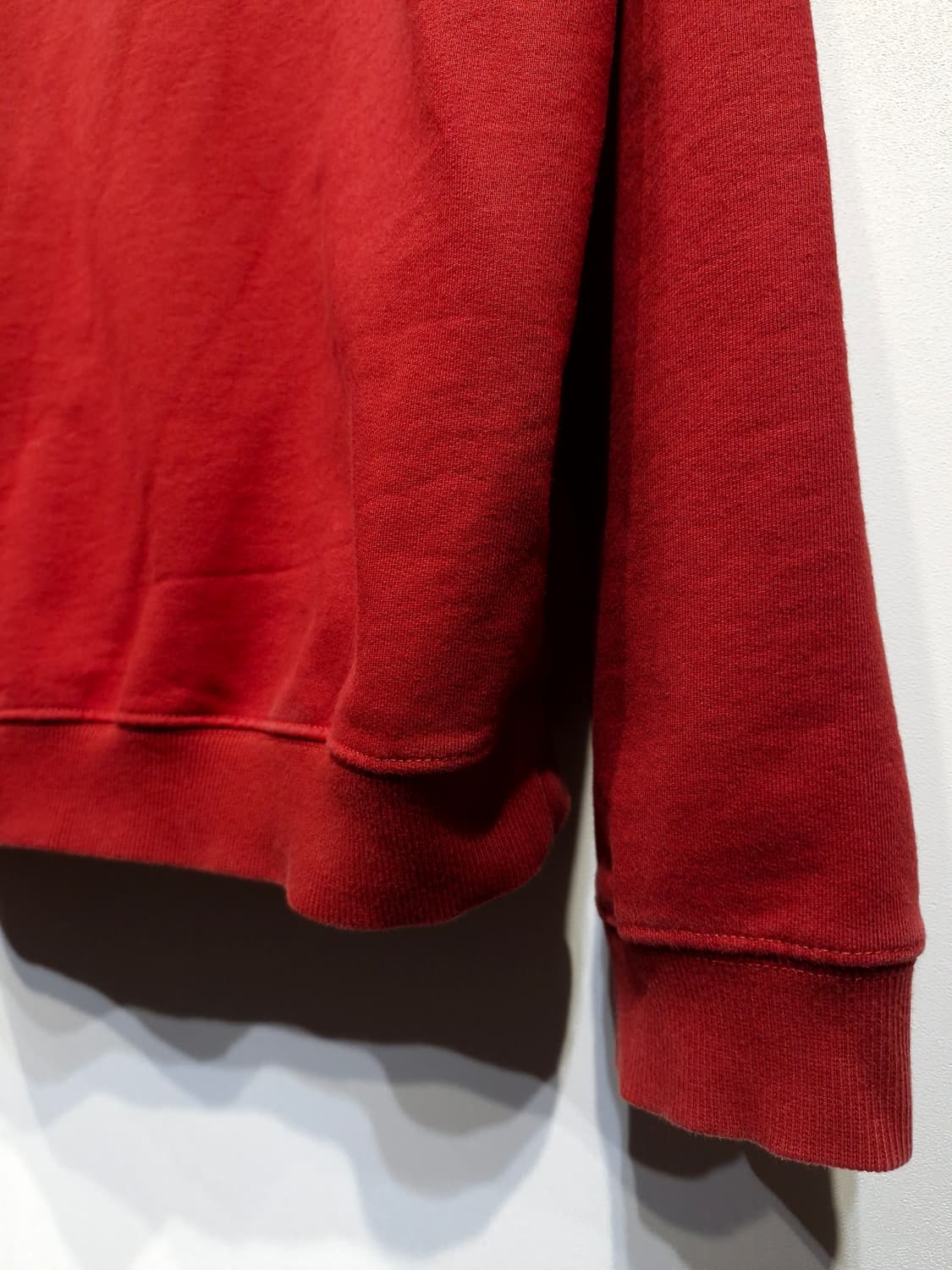 메종마르지엘라(Maison Margiela)넘버링 로고자수 후드 레드 상품이미지5