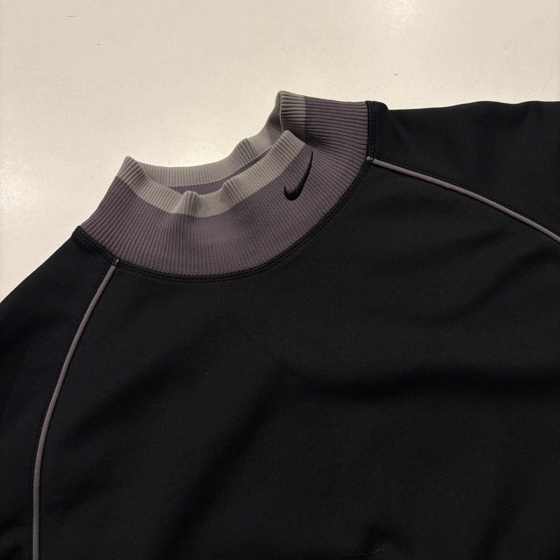 [XL] 04s 나이키 넥로고 블랙 스우시 맨투맨 티셔츠 C904 상품이미지3