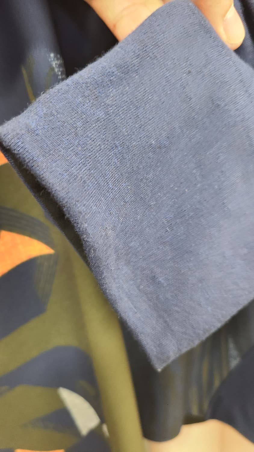 it michaa패턴 긴팔 티셔츠 네이비 상품이미지7