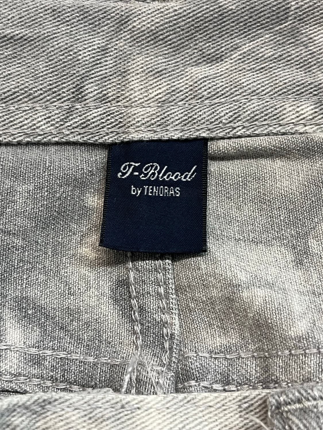 빈티지 타이다이 나염 워싱 그레이 부츠컷 데님팬츠 상품이미지6