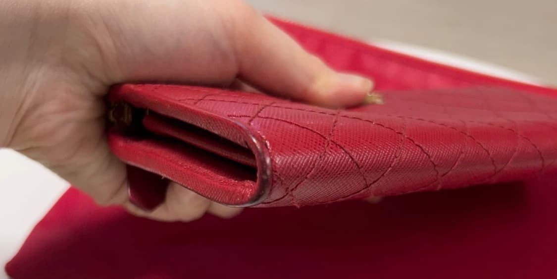 프라다 퀼팅 장지갑 레드 + 더스트백 / 프라다 지갑 상품이미지3