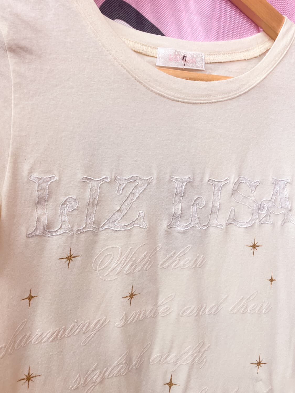 고전 리즈리사 바닐라 티셔츠 상품이미지4