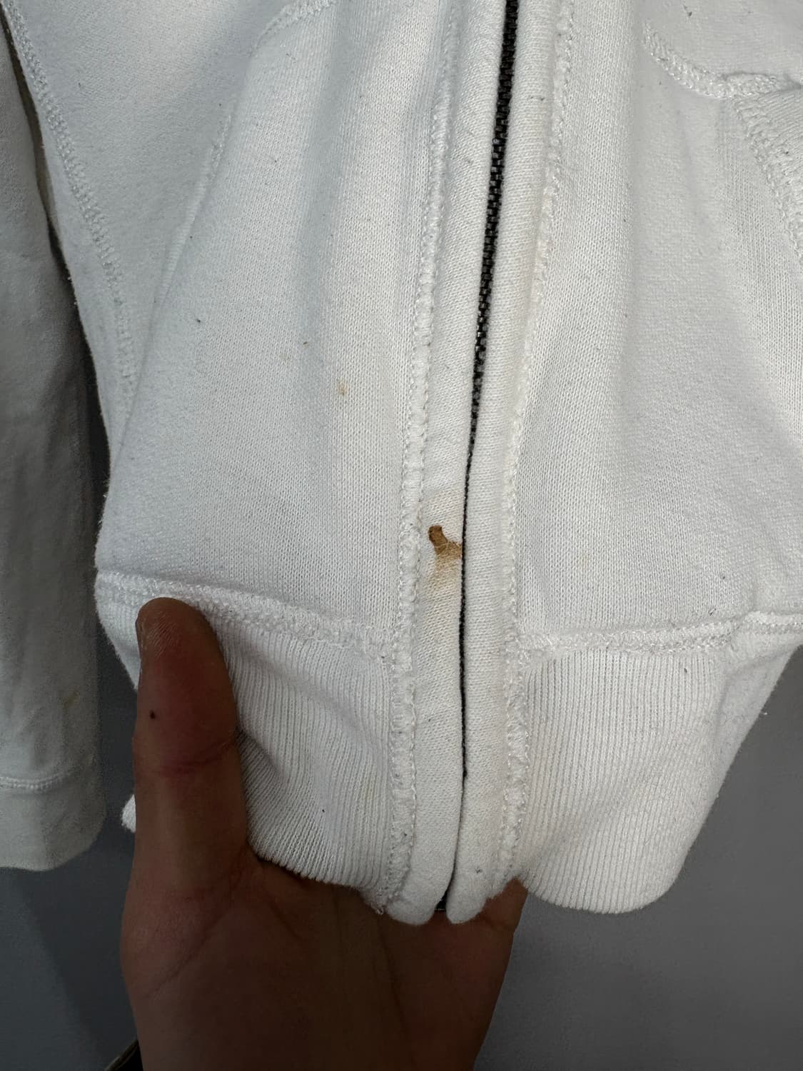 아베크롬비 아치로고 화이트후드집업 A3631 상품이미지6