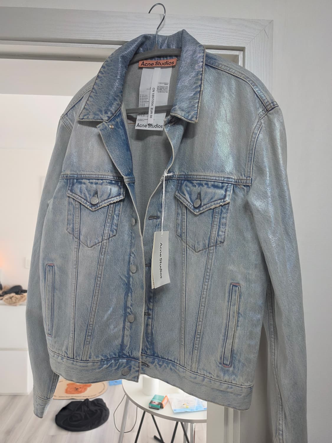 아크네 코티드 데님자켓 50사이즈  상품이미지2