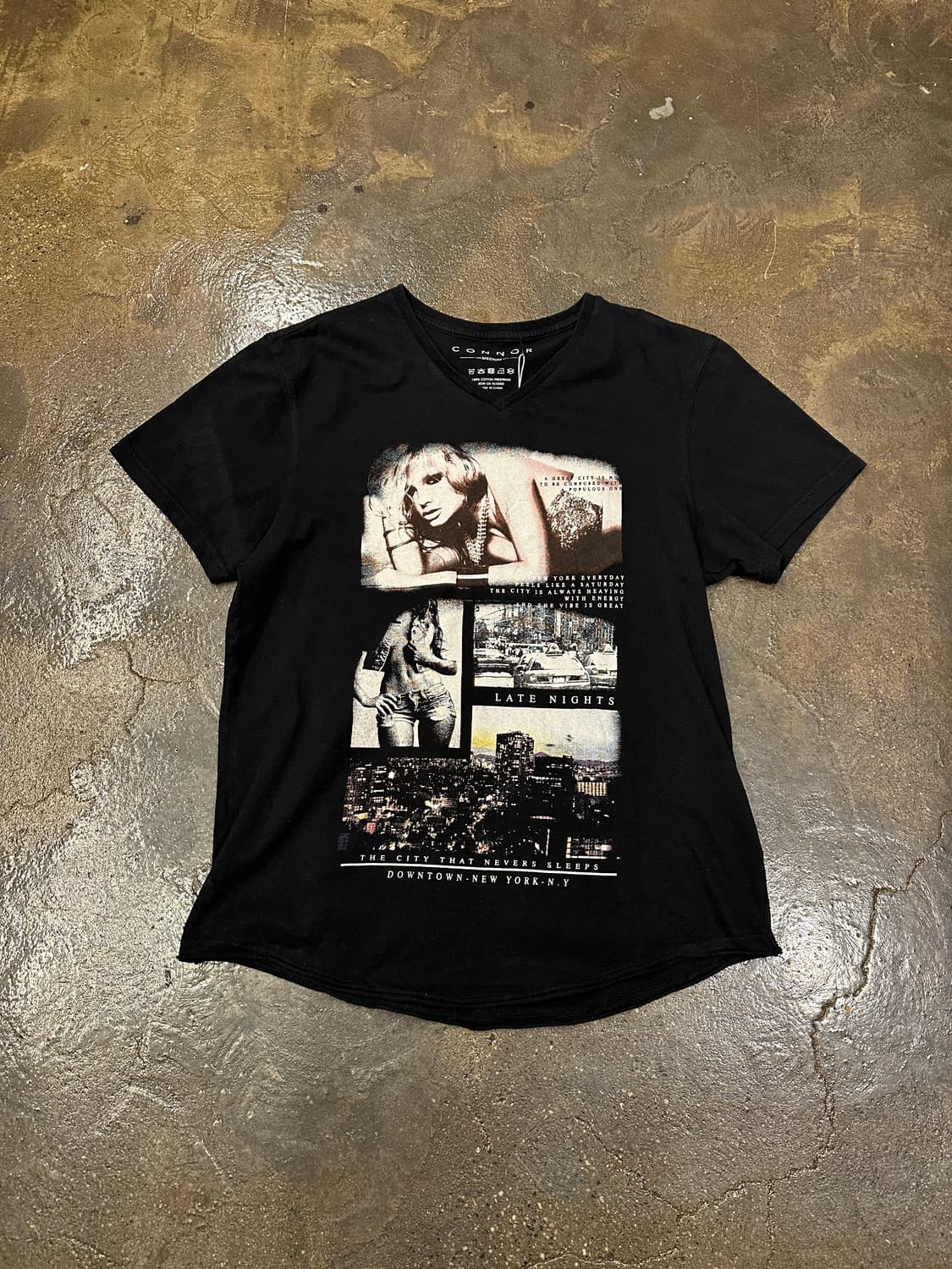 Vintage CONNOR 뉴욕 빈티지 프린팅 반팔티 M 상품이미지1