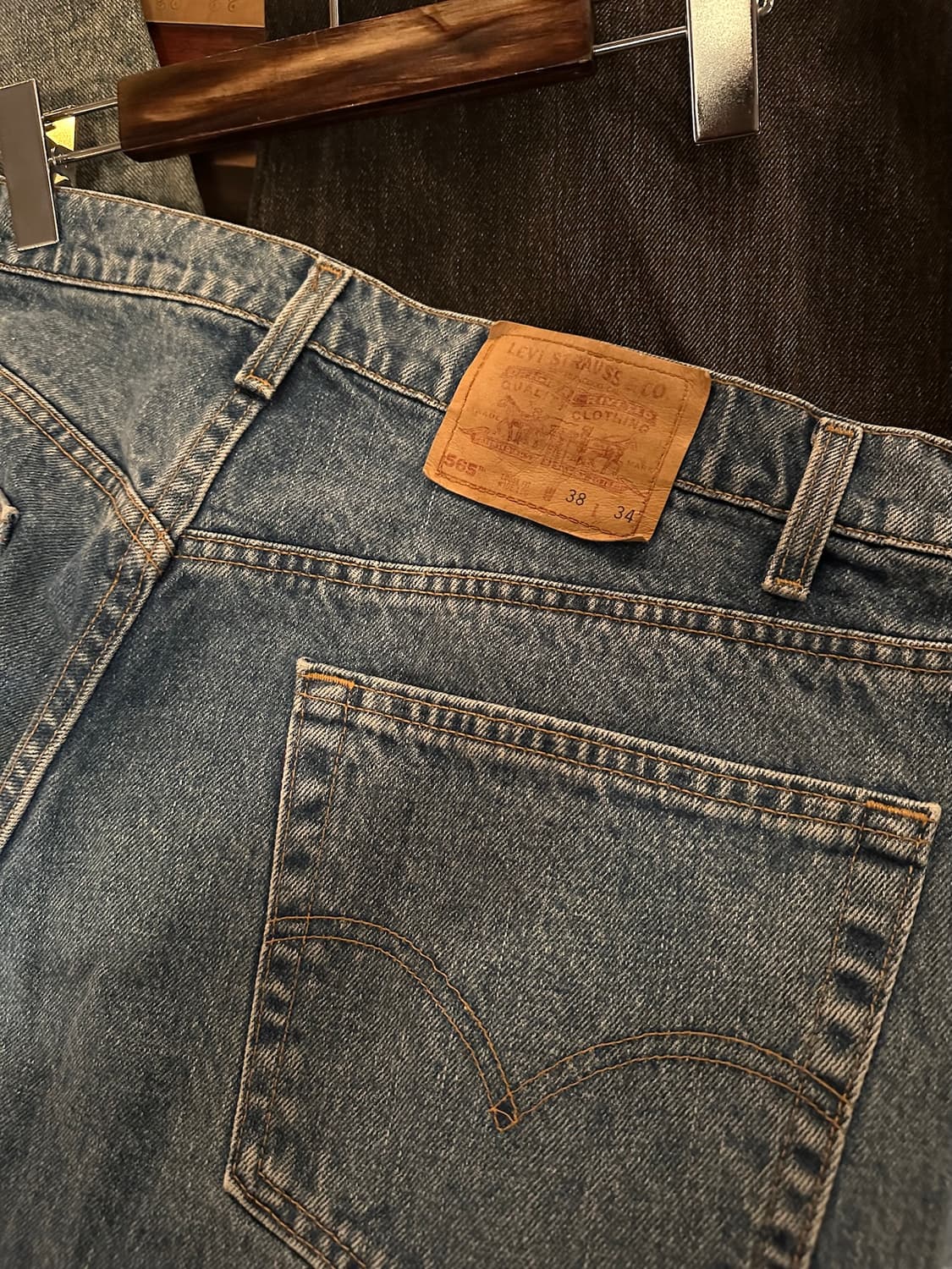  90s USA 빈티지 리바이스 565 루즈핏 데님 팬츠 상품이미지7