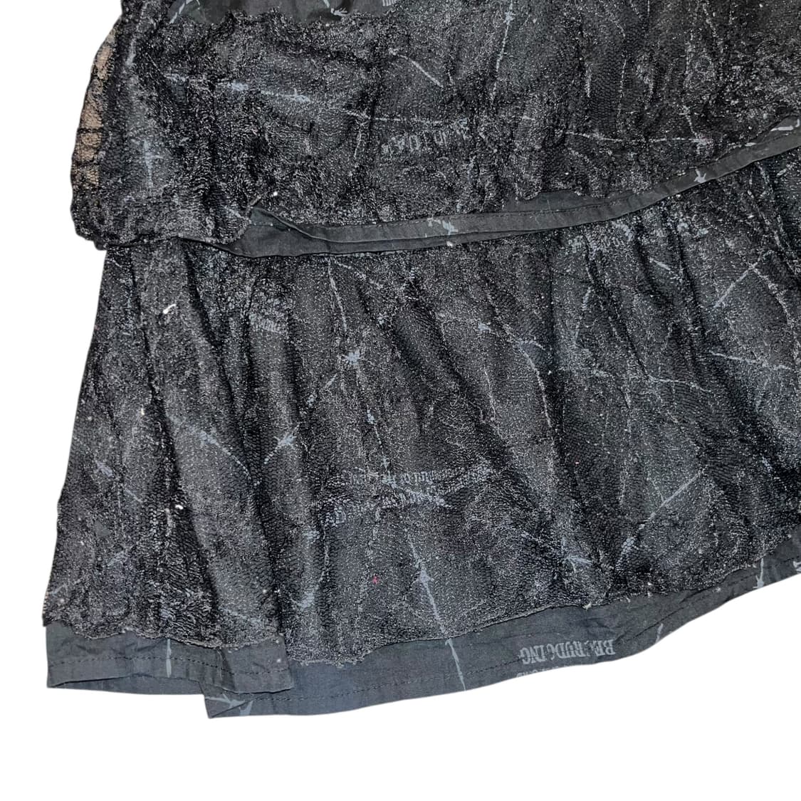 MAD PUNKS 매드펑크 해골레이스 밴딩 스커트 펑크갸루y2k 상품이미지5