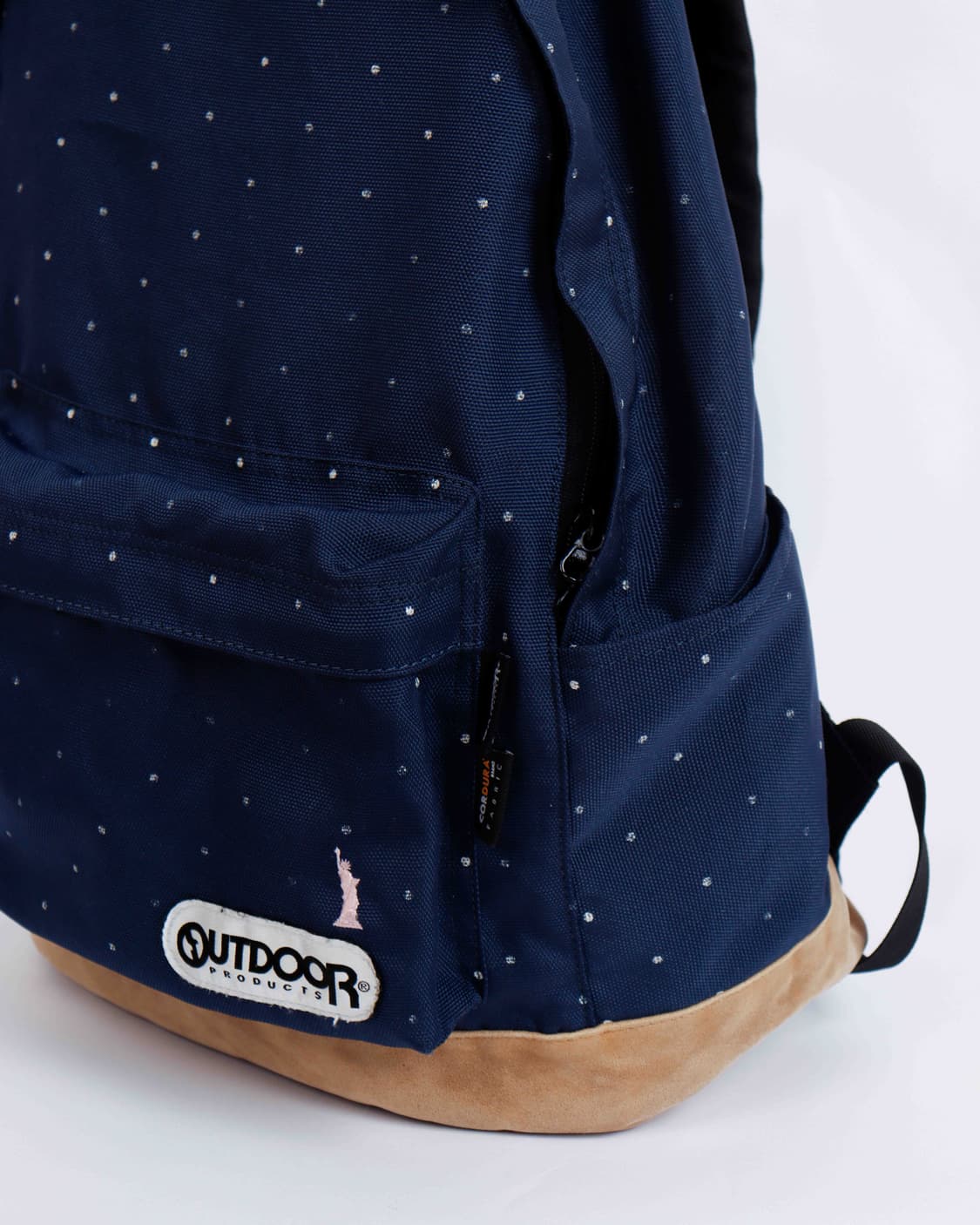 [OUTDOOR x EASTBOY] 네이비 코듀라 도트 프린팅 백팩 상품이미지9