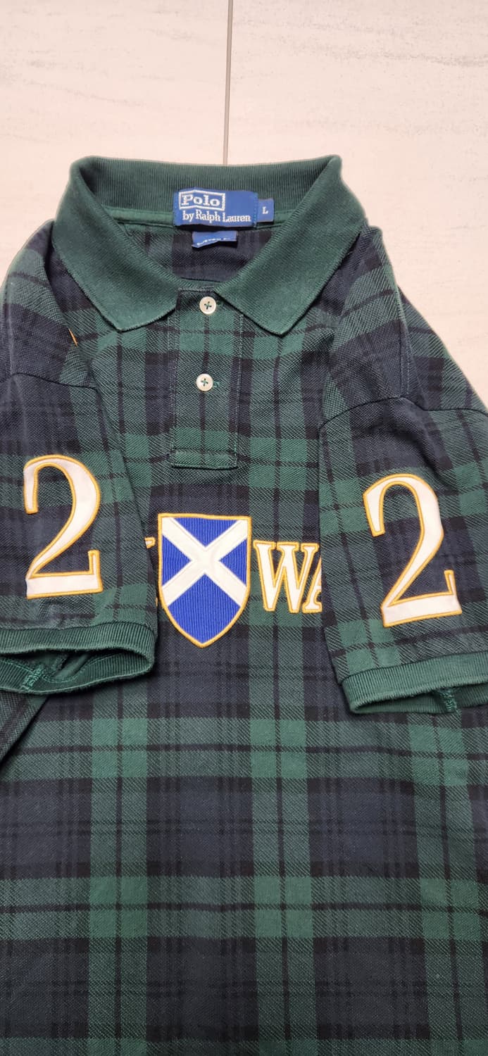 폴로 빅포니 골드 블랙워치 그린 채크 치프키프 pk L 상품이미지4