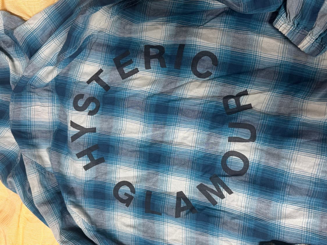 히스테릭 글래머 체크 셔츠 후드 바람막이 자켓 집업  상품이미지2