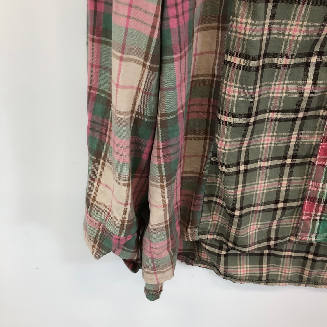 아조바이아조 믹스드 체크셔츠 FREE 상품이미지3