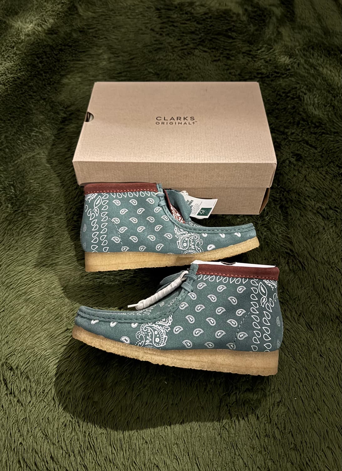 [265] Clarks 클락스 왈라비 부츠 페이즐리 그린 상품이미지1