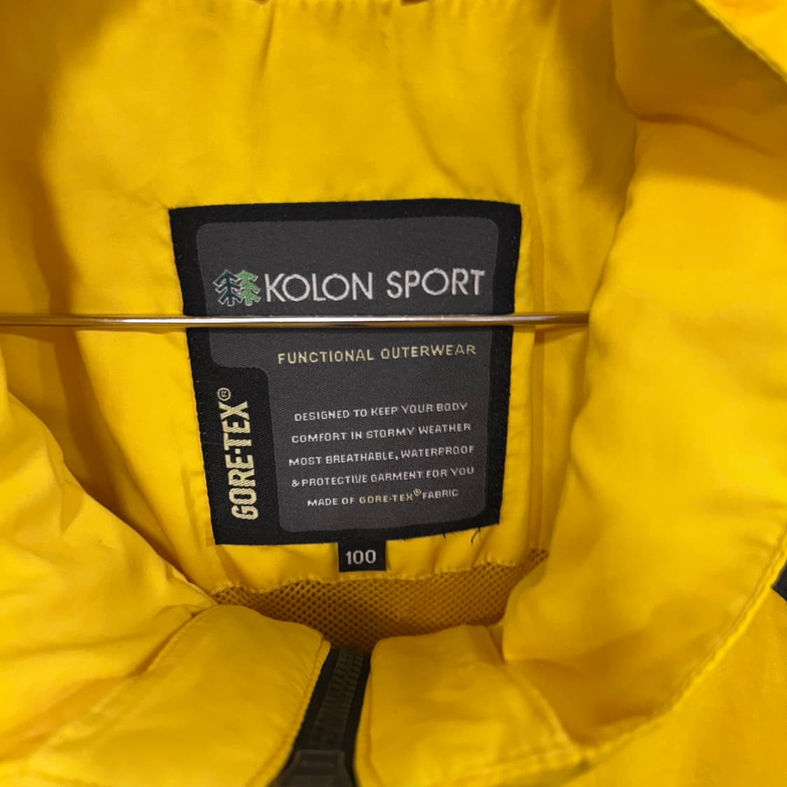 코오롱스포츠 아웃도어 고어텍스 하이넥 바람막이 상품이미지3