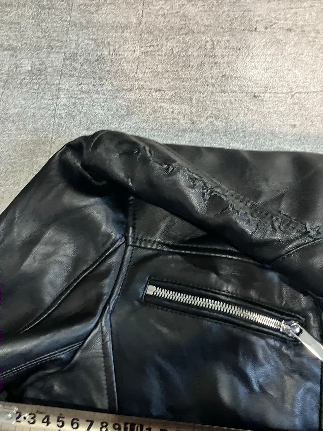 Zara 자라 올드스쿨스트릿 레이싱 가죽자켓 상품이미지3