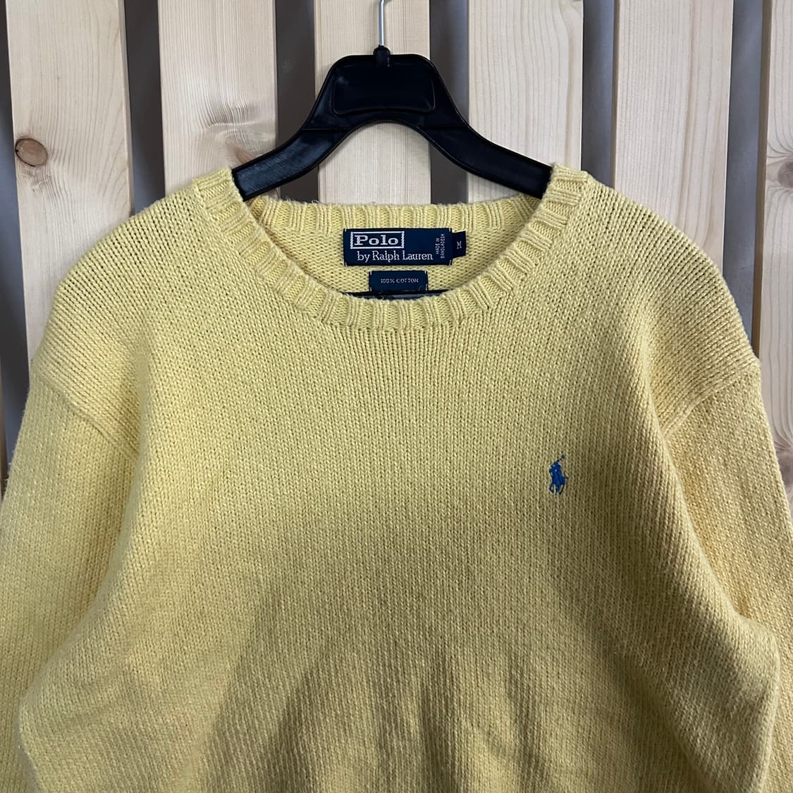 (M) 폴로 랄프로렌 옐로우 니트 스웨터 상품이미지5