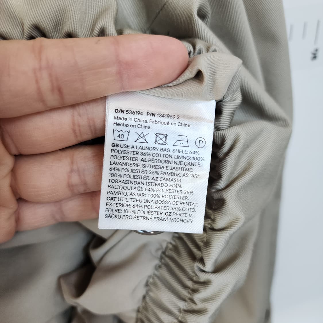 H&M 크롭 트렌치 자켓 상품이미지6