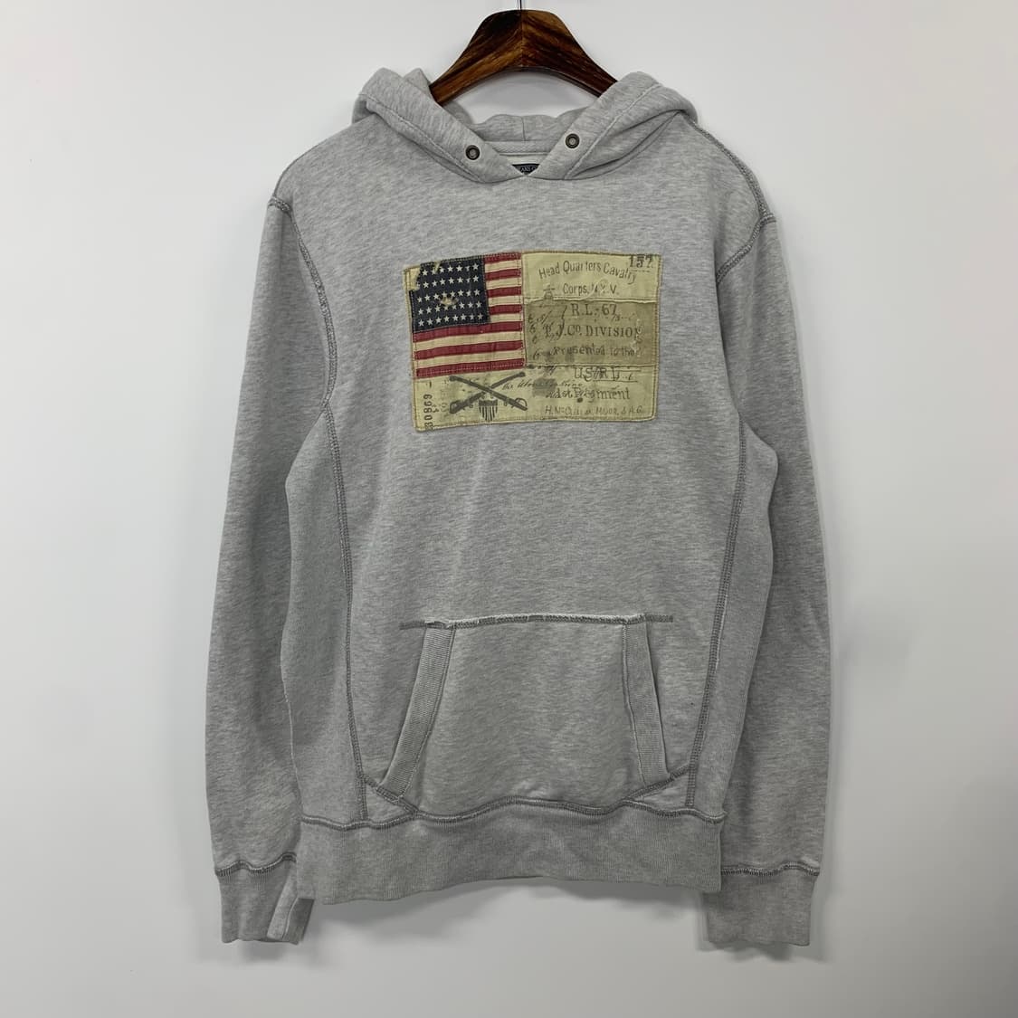 폴로 랄프로렌 성조기 그레이 후드티 상품이미지2