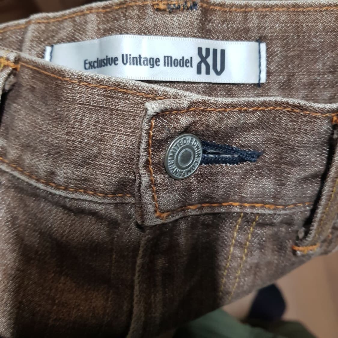 32 / 일본 에드윈 / 프리미엄 XV / 브라운데님/2광 상품이미지3