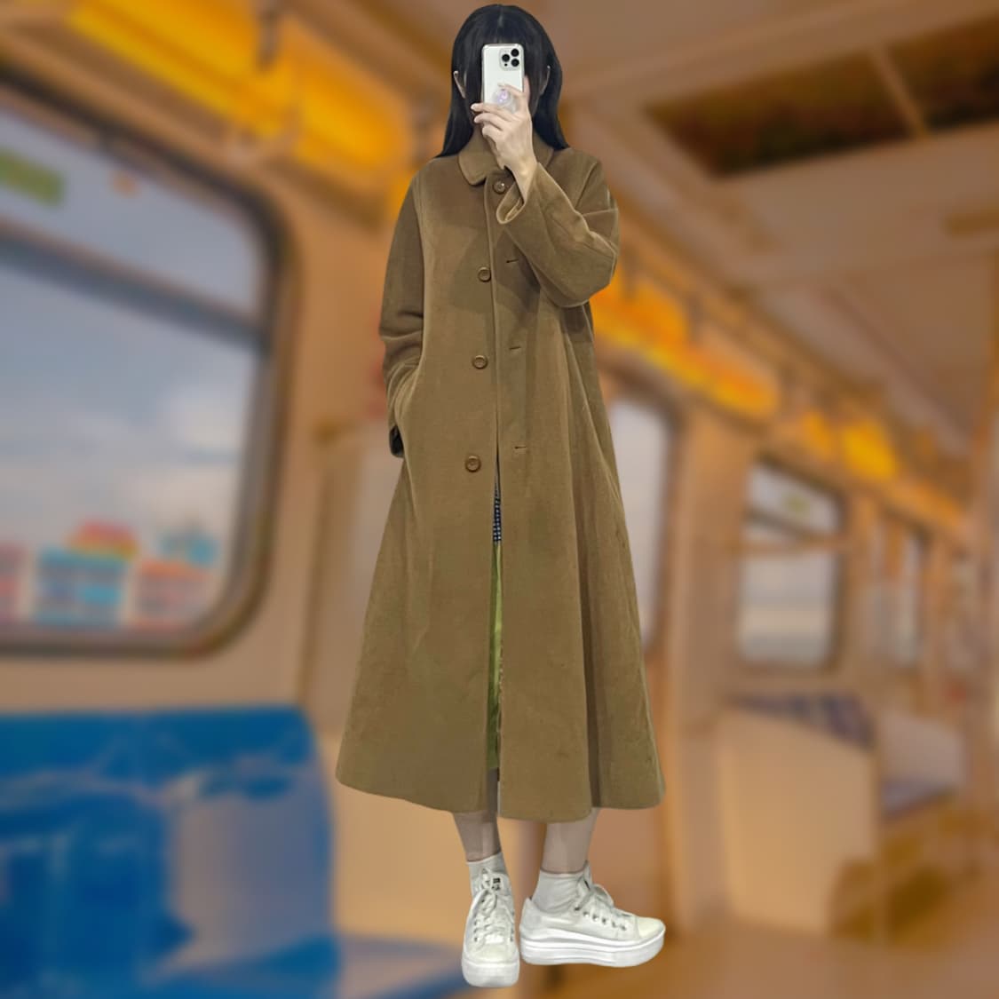 에르노 라운드카라 맥시 울 코트 상품이미지1