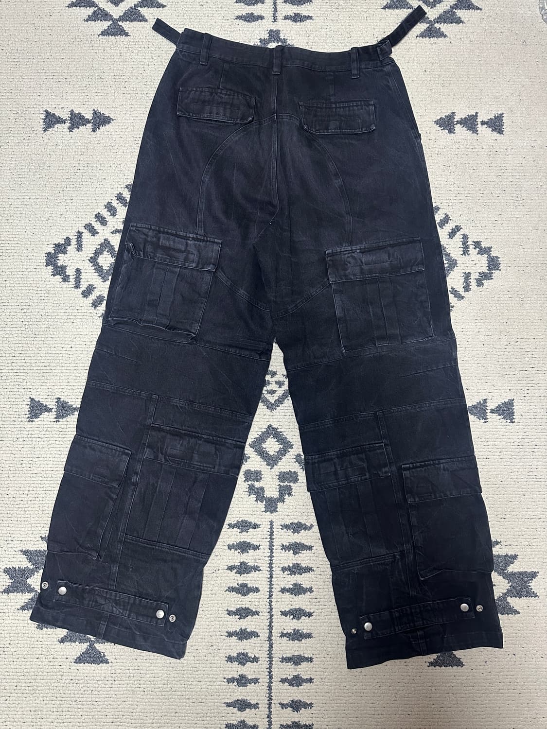 프로젝트지알 크링클 데님 카고팬츠 상품이미지5