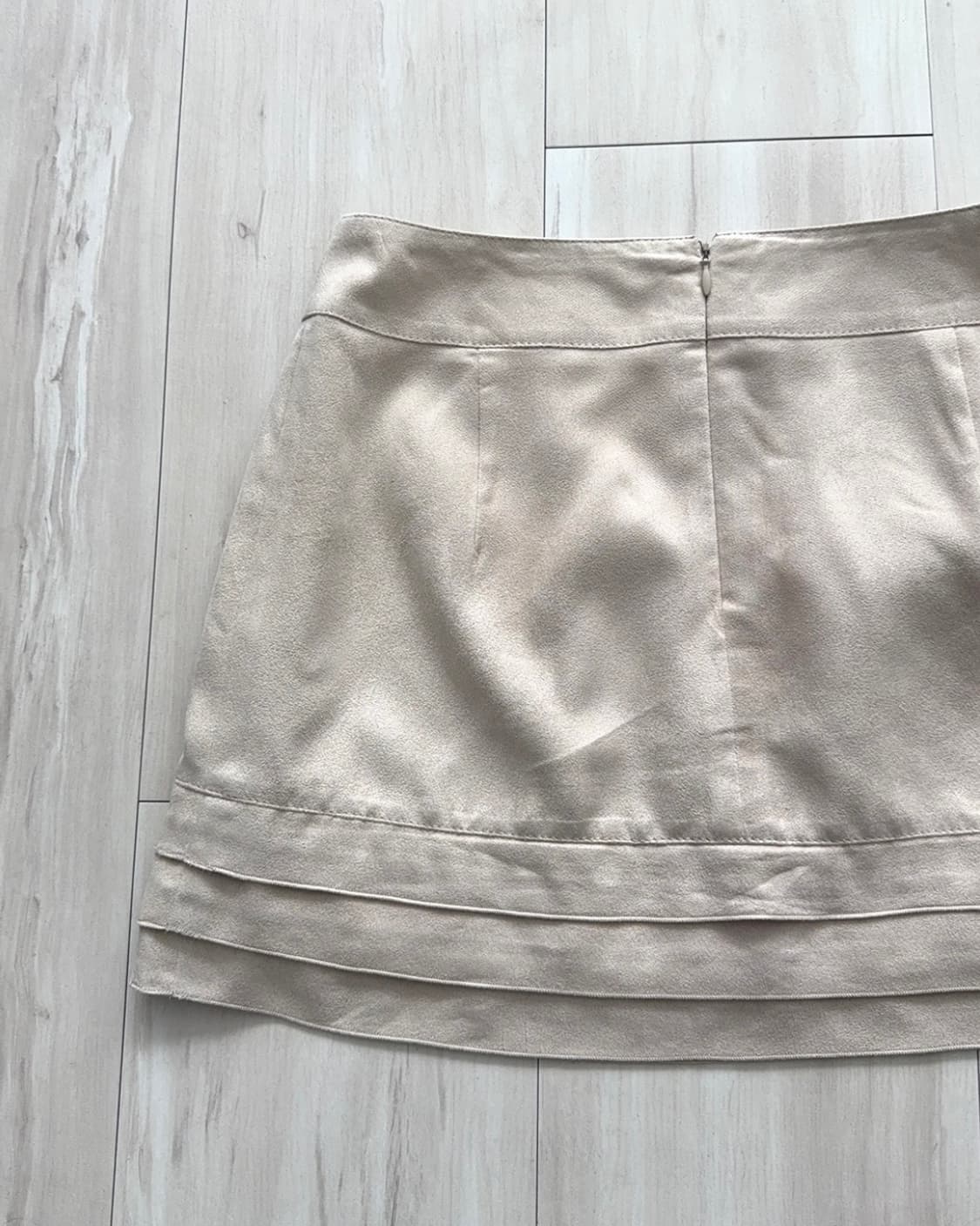 Muted Beige Suede Mini Skirt 상품이미지9
