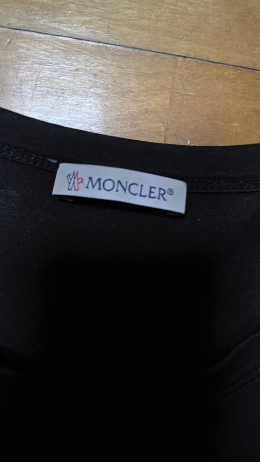 [XL,새상품급]몽클레어 더블와펜 반팔 블랙 상품이미지3