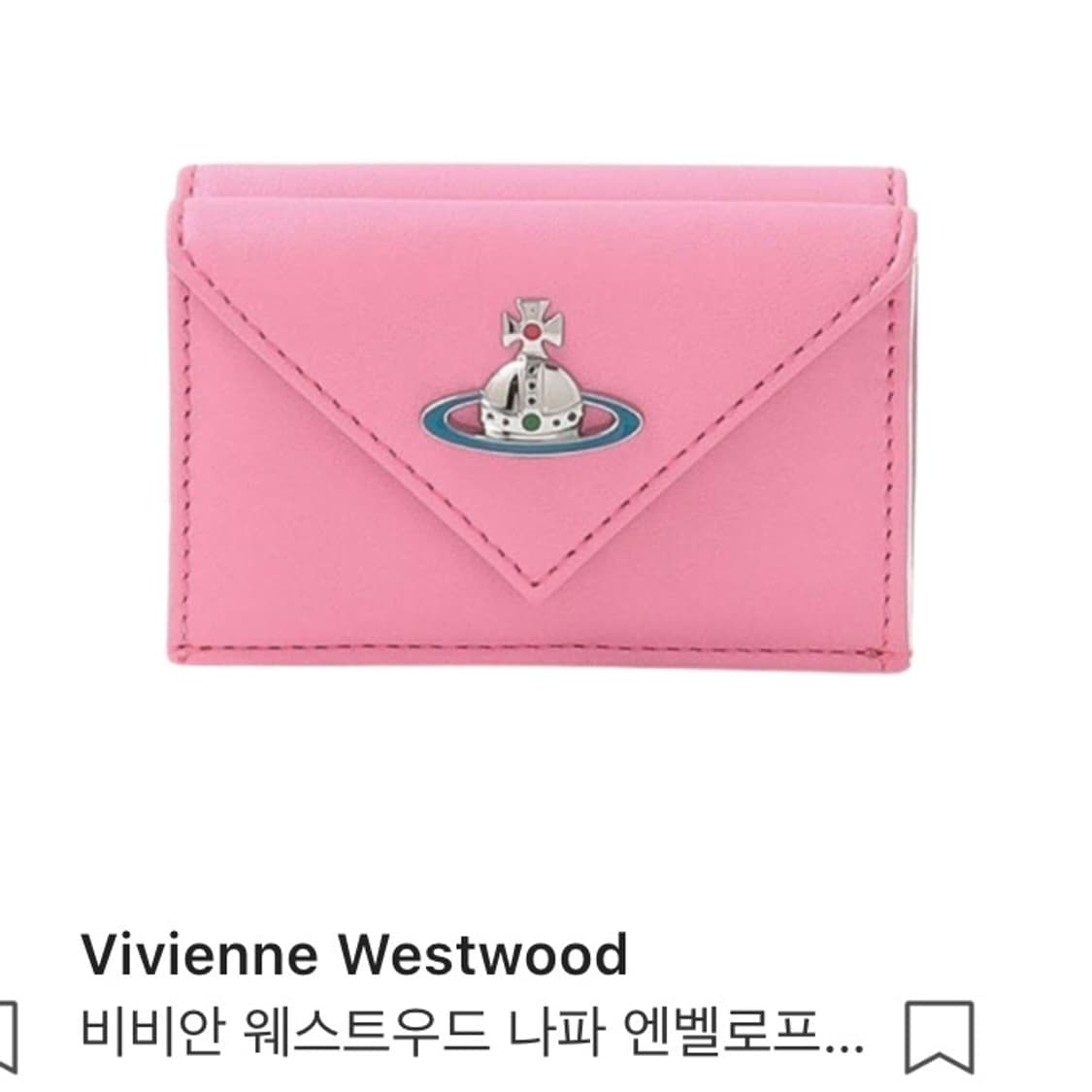 비비안 웨스트우드 핑크 반지갑 상품이미지4
