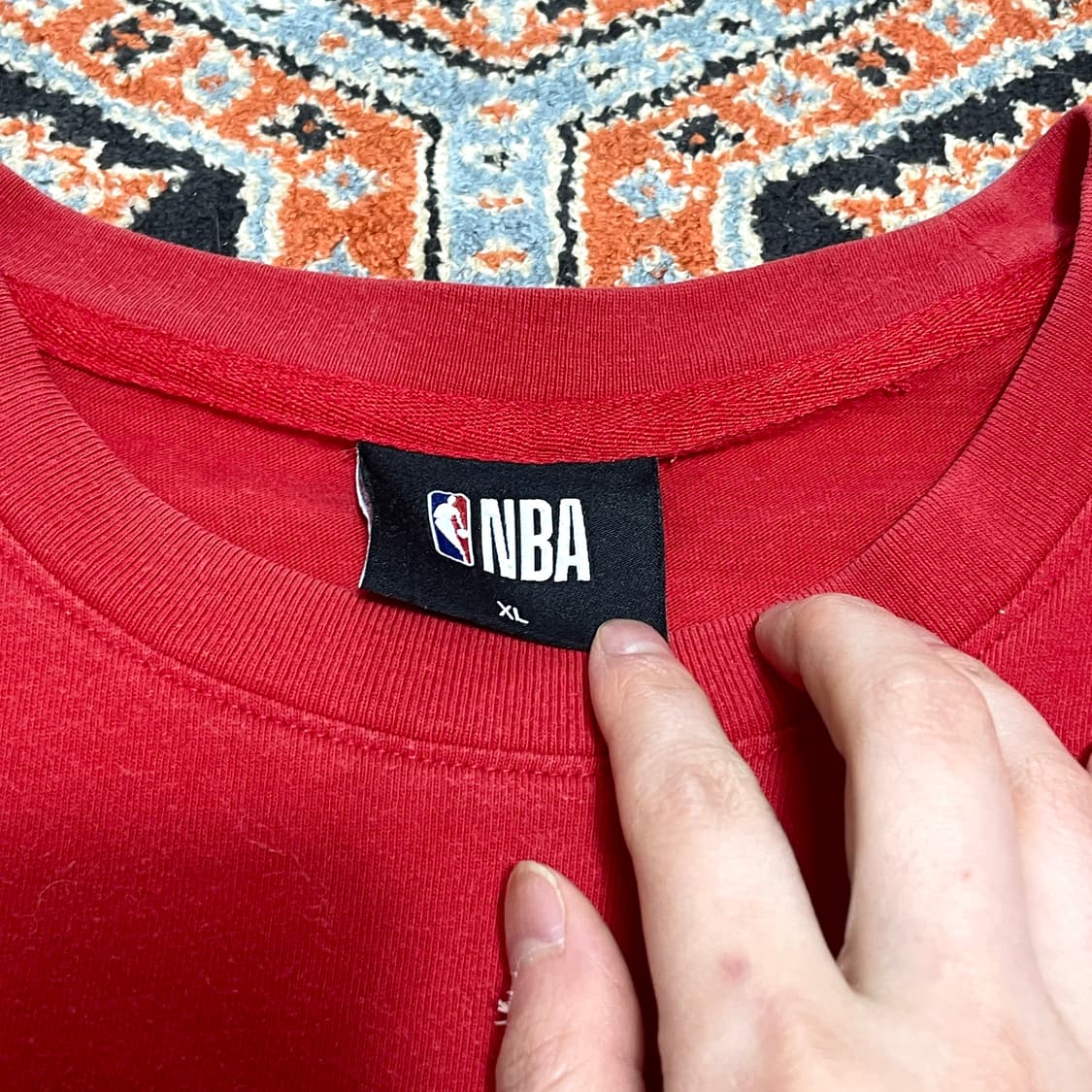 NBA 로켓 레드 반팔 티셔츠 남성XL 상품이미지5