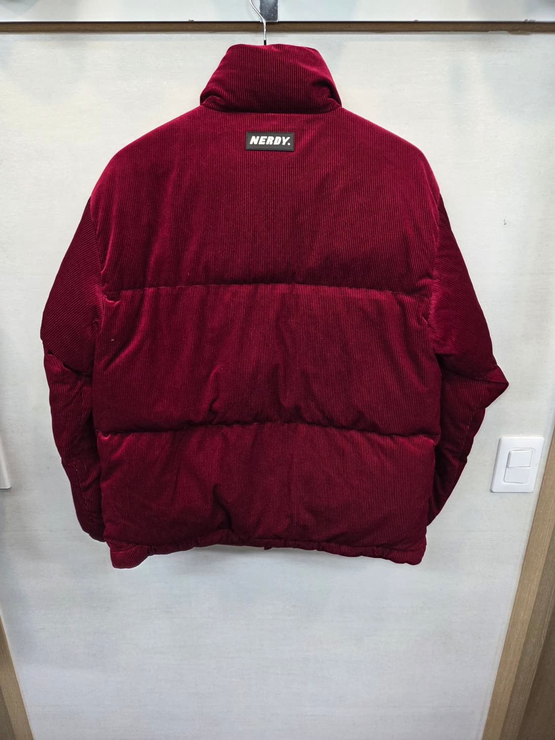 널디 코듀로이 덕다운 패딩 s 버건디  상품이미지2