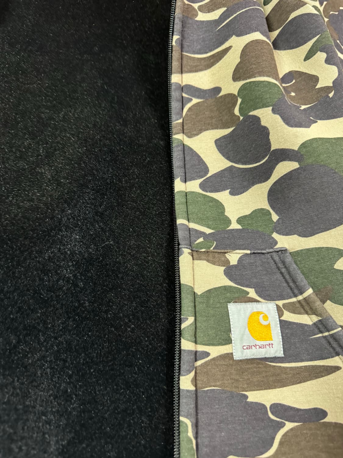 칼하트 카모 후드집업 상품이미지4